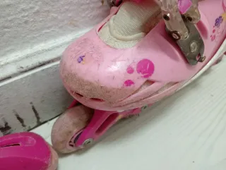 Patines en línea rosas para niña