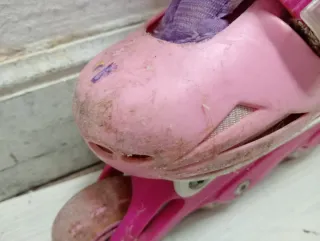 Patines en línea rosas para niña