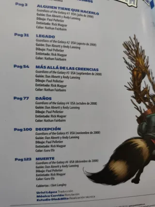 Héroes Marvel Guardianes de la galaxia