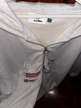 Sudadera Scuffers Gris con Cremallera