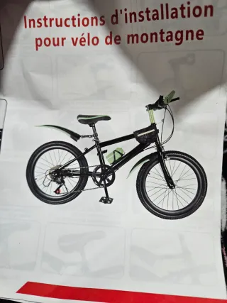 Bicicleta de montaña negra