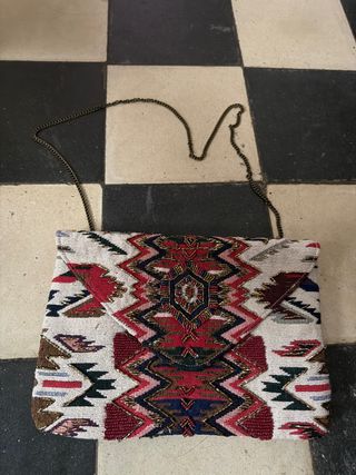 Bolso de hombro étnico multicolor