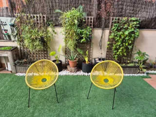 Sillas Acapulco Amarillas (2 unidades)