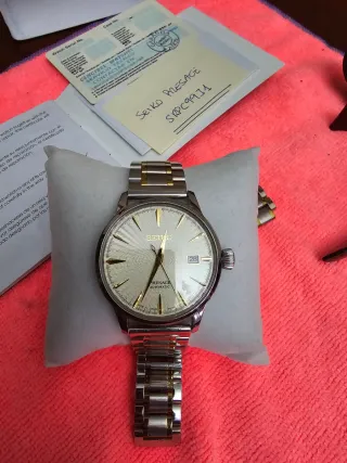 Reloj Seiko Presage Automático Oro/Plata