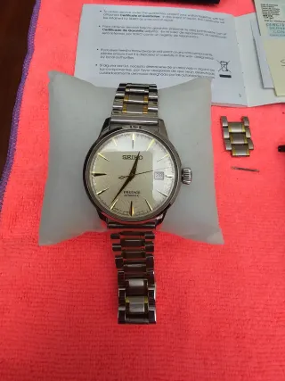 Reloj Seiko Presage Automático Oro/Plata