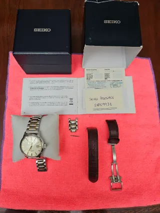 Reloj Seiko Presage Automático Oro/Plata