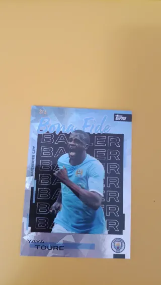 Tarjeta Yaya Touré Bona Fide 3/5 Topps