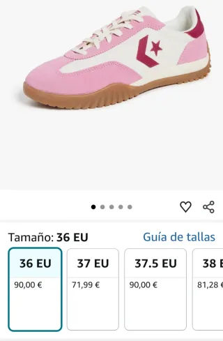 Zapatillas Converse Run Star Trainer Rosa/Blanco