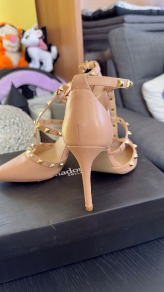 Primadonna Scarpe con tacco Nude/Oro Tg 38