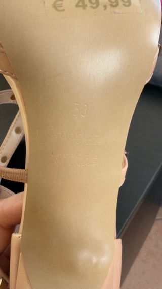 Primadonna Scarpe con tacco Nude/Oro Tg 38