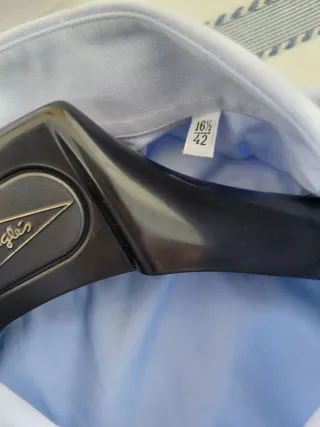 Camisa de vestir para gemelos azul