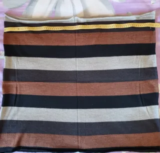 Scaldacollo in misto lana nero, grigio e marrone