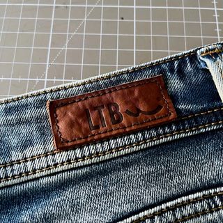 Minifalda vaquera azul cintura baja, LTB – talla S