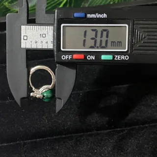 Pendientes Malaquita natural