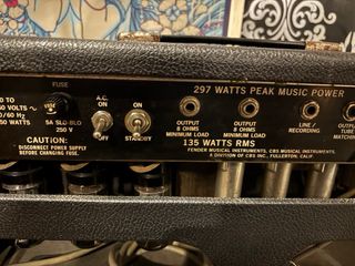 Amplificador Fender PA 135 Silverface Años 70