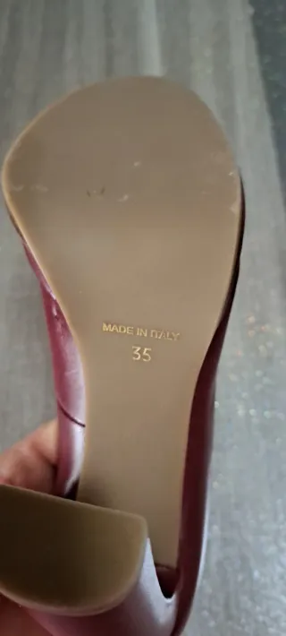 Scarpe Risvolto Bordeaux Donna