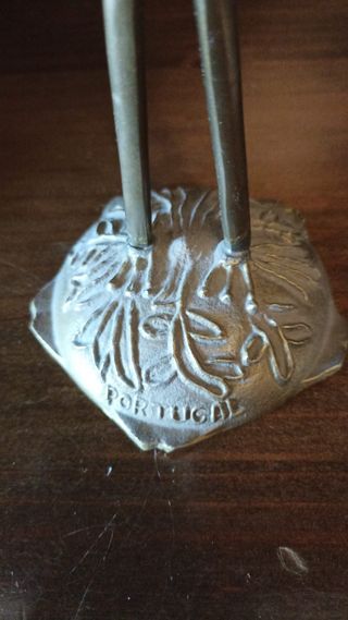 Pareja de garzas decorativas metal