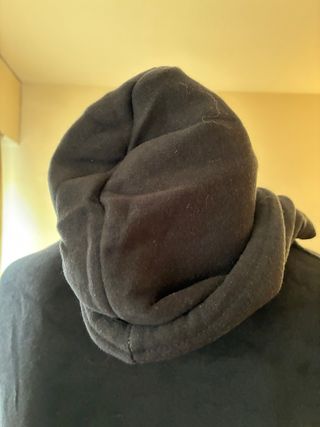 Sudadera negra algodón puro XL