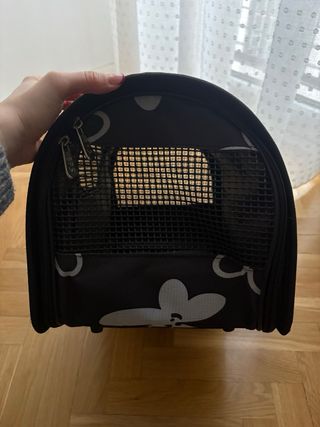 Transportín perro pequeño flores