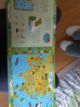 Atlas del Mundo para Niños - Libro Puzzle