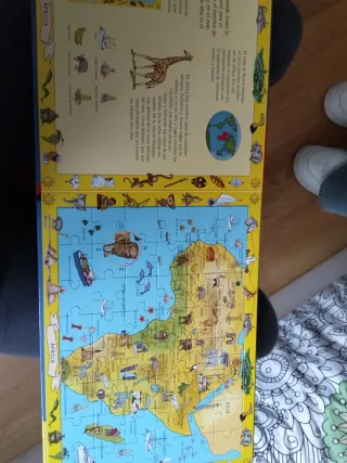 Atlas del Mundo para Niños - Libro Puzzle
