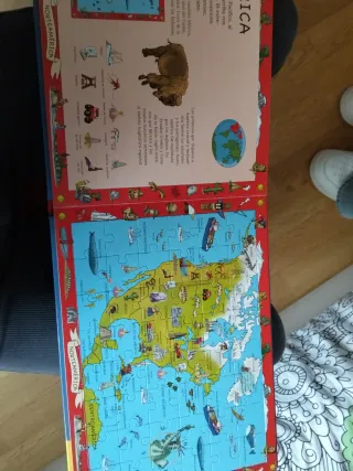 Atlas del Mundo para Niños - Libro Puzzle