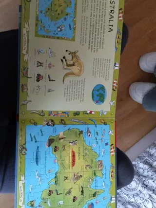 Atlas del Mundo para Niños - Libro Puzzle