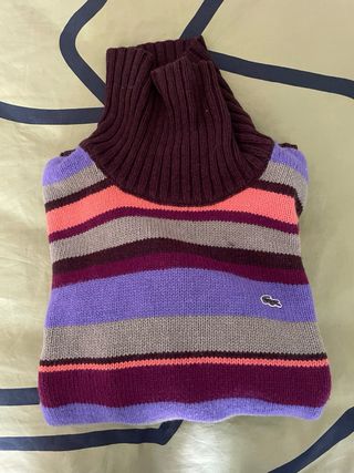 Jersey Lacoste Rayas Verde Morado