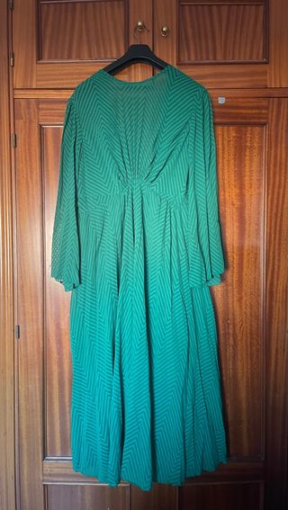 Vestido verde midi ASOS Design Curve