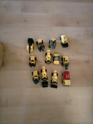 Lote Camiones Obra Juguete Amarillos