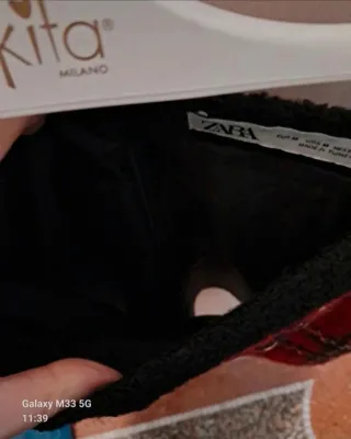 Gonna Zara tartan rossa tg M nuova