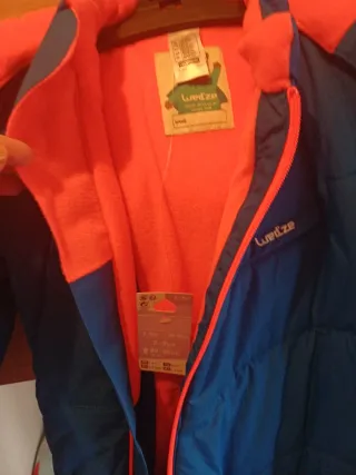 Mono nieve azul talla 2/3 (89-95cm) sin estrenar