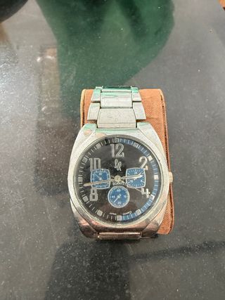 Reloj SR Quartz Negro y Plateado