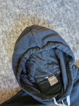 Sudadera Puma Negra con Capucha - Logo Retro -