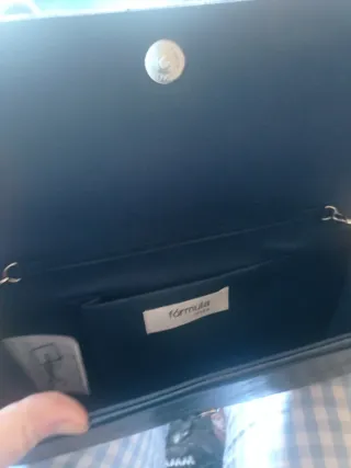 Bolso Cartera Fiesta color azul grisaceo