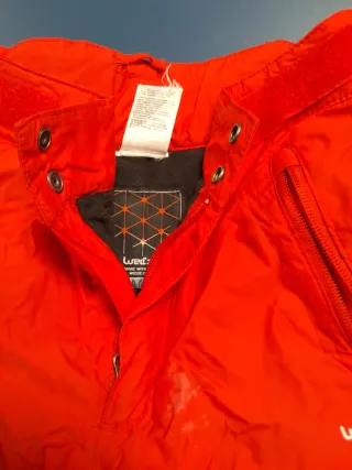 Pantalones de esquí niño rojos 8 años