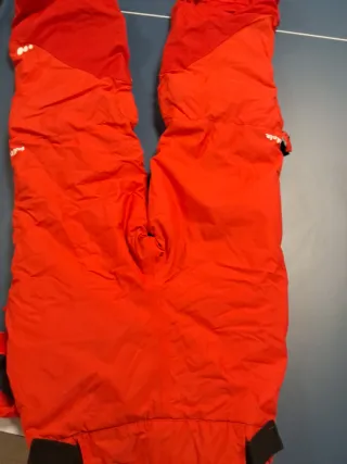 Pantalones de esquí niño rojos 8 años