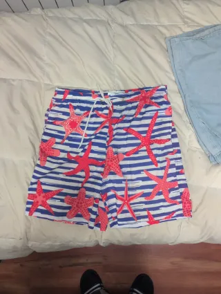 Bañador Estrellas de Mar Azul y Rojo