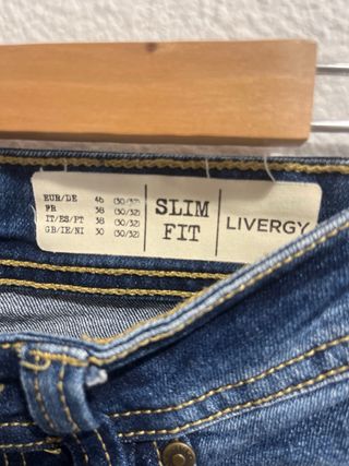 Tejano Slim Fit Azul Talla M