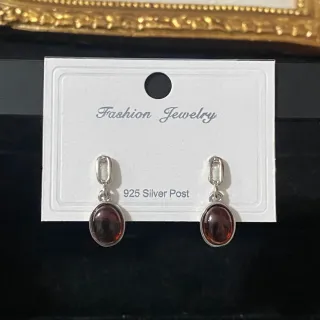 Pendientes de Granate natural