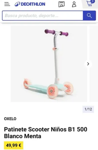 Patinete 3 ruedas Oxelo B1 500