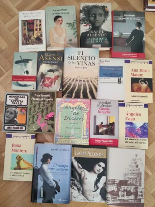 ​Lote 18 Libros Literatura. Autoras españolas