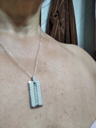 Colgante Plata Versace muy Original Nuevo