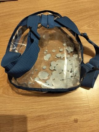 Mochila transparente infantil
