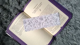 Marcapáginas naranja Harry Potter