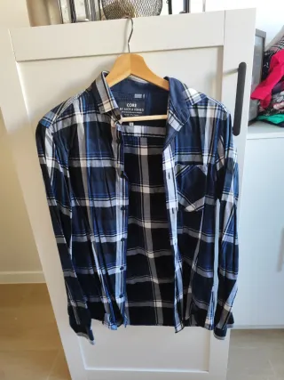 Camisa Jack & Jones cuadros azul S