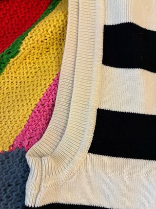 Top Rayas Zara Talla 38 Algodón