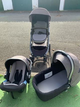 Carro de bebé 3 piezas: Silla, Capazo y Maxicosi