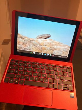 Portátil HP Chromebook 2 en 1 Rojo