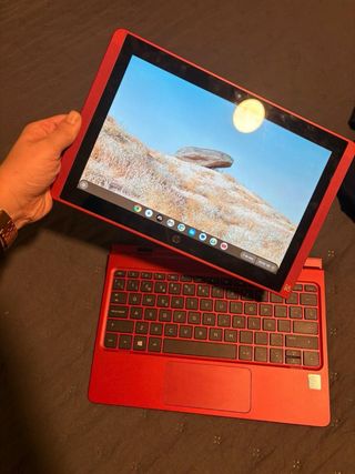 Portátil HP Chromebook 2 en 1 Rojo
